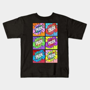 POPping Pride Art Kids T-Shirt